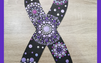 Awareness Ribbon Dot Art