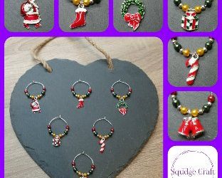 Christmas Wine Glass Charms