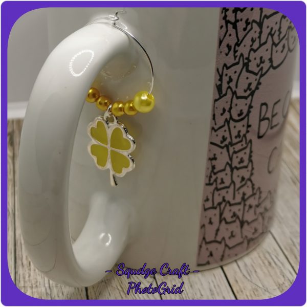 4 Leaf clover Wine Charms - Image 6