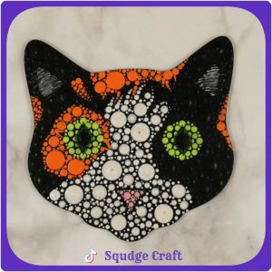 Cat Portrait Dot Art