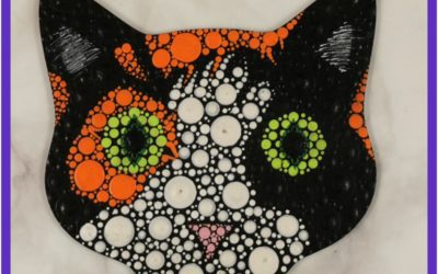 Cat Portrait Dot Art