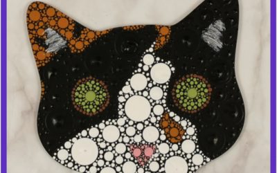 Cat Portrait Dot Art