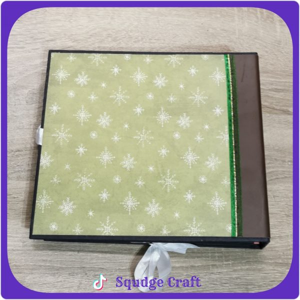 Vintage Christmas Village 8x8 Photo Album - Image 2