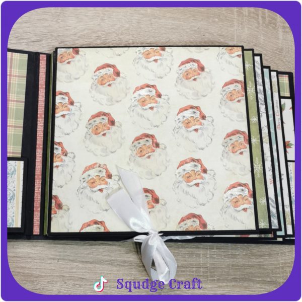 Vintage Christmas Village 8x8 Photo Album - Image 4