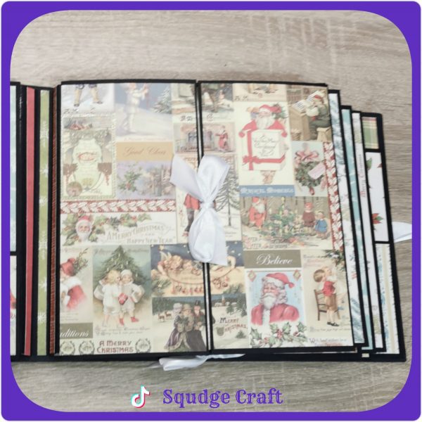 Vintage Christmas Village 8x8 Photo Album - Image 7